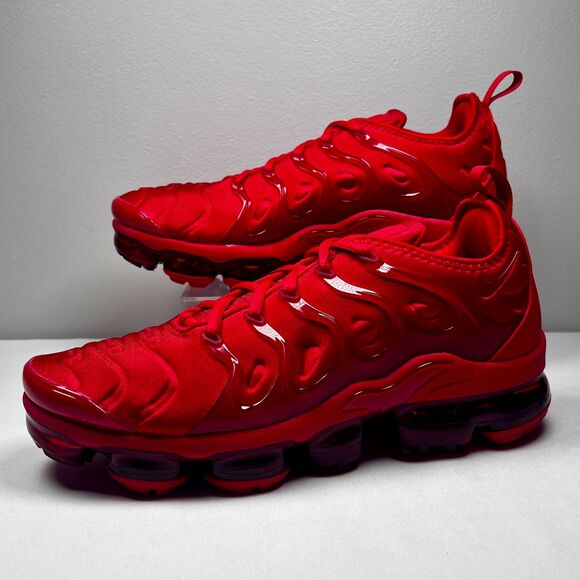 Men's Nike Air VaporMax Plus "Triple Red" Size 9 (CW6973-600) - Picture 3 of 9